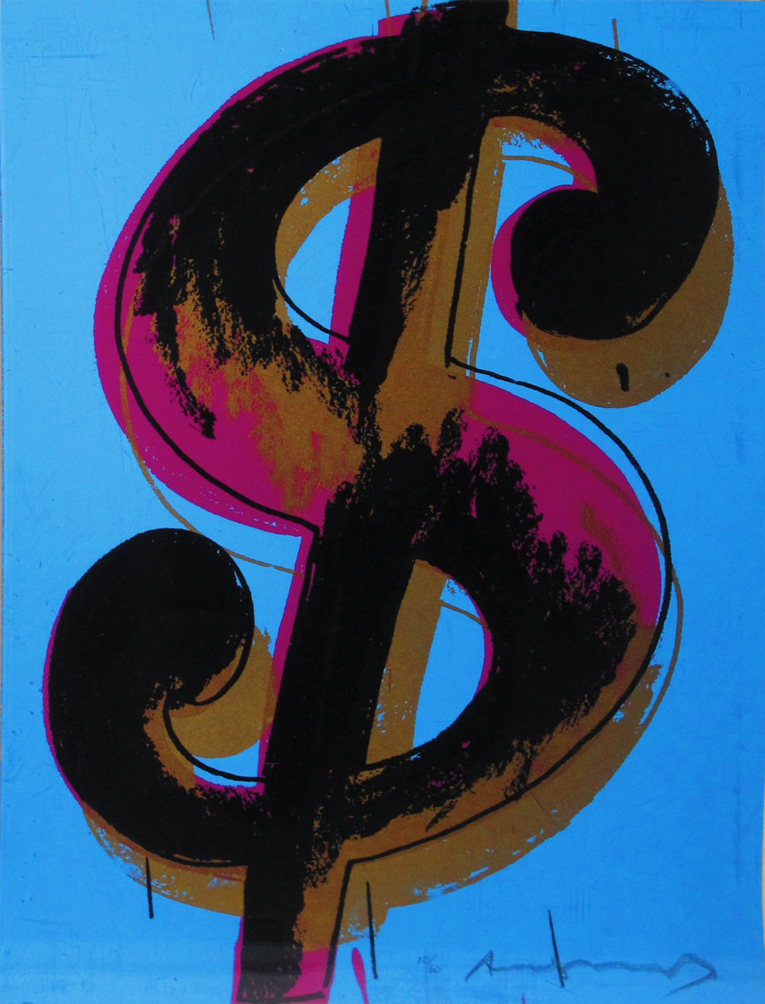 Andy Warhol, 1 piece dollar sign (1982)