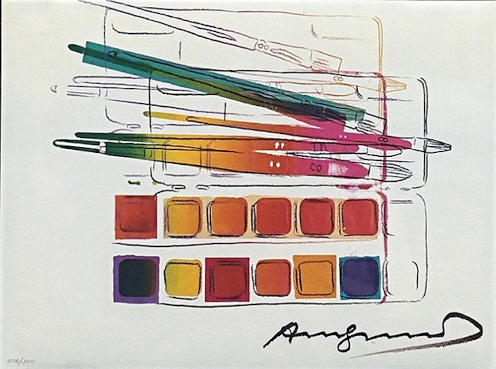 Andy Warhol, Watercolor Paint Kit with Brushes [II.288] (1982)