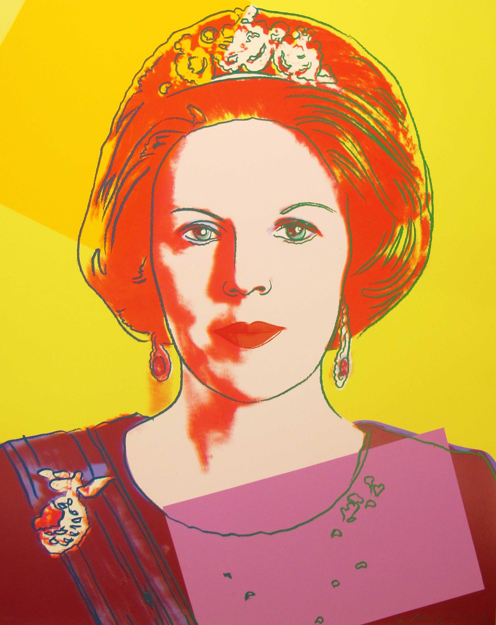 Andy Warhol, Reigning Queens — Queen Beatrix (1985)
