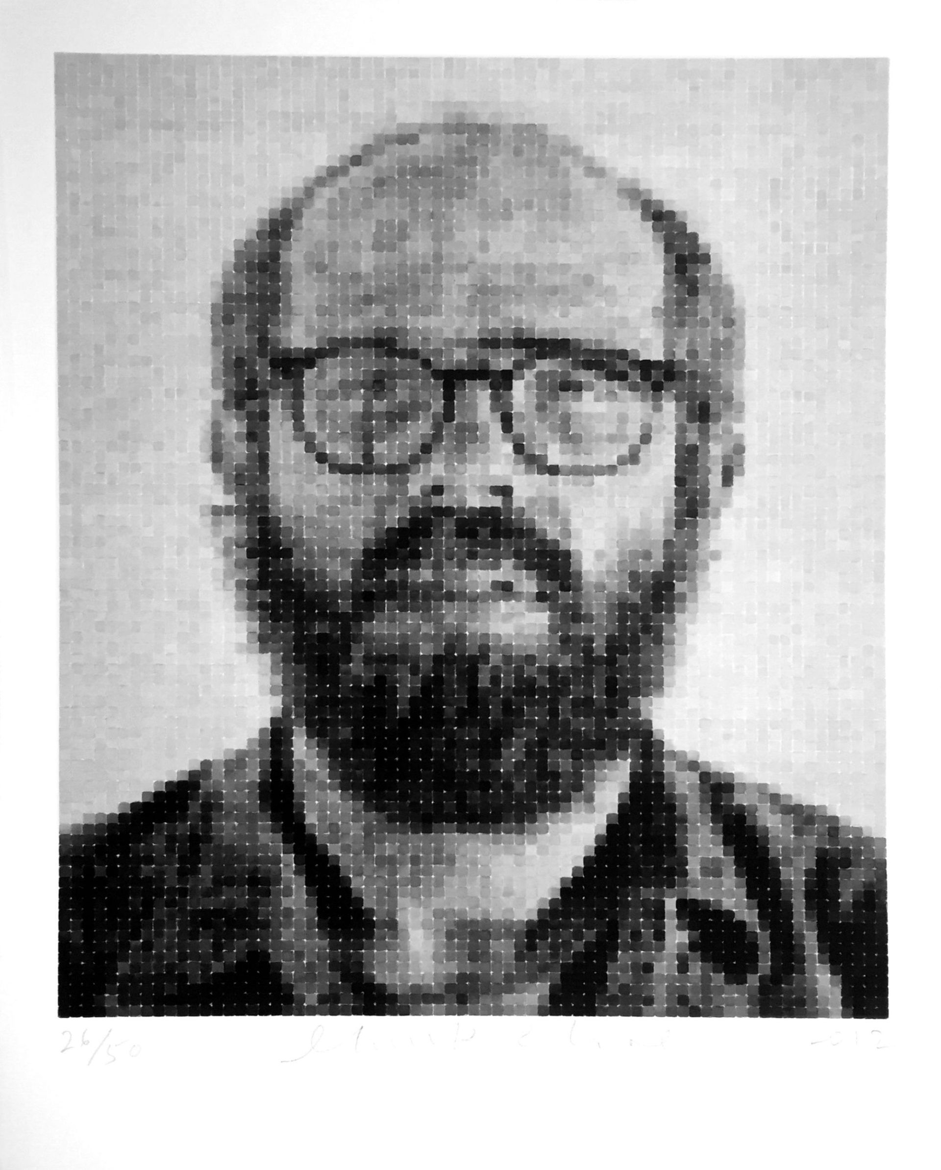 Chuck Close, Self Portrait (2) (2012)