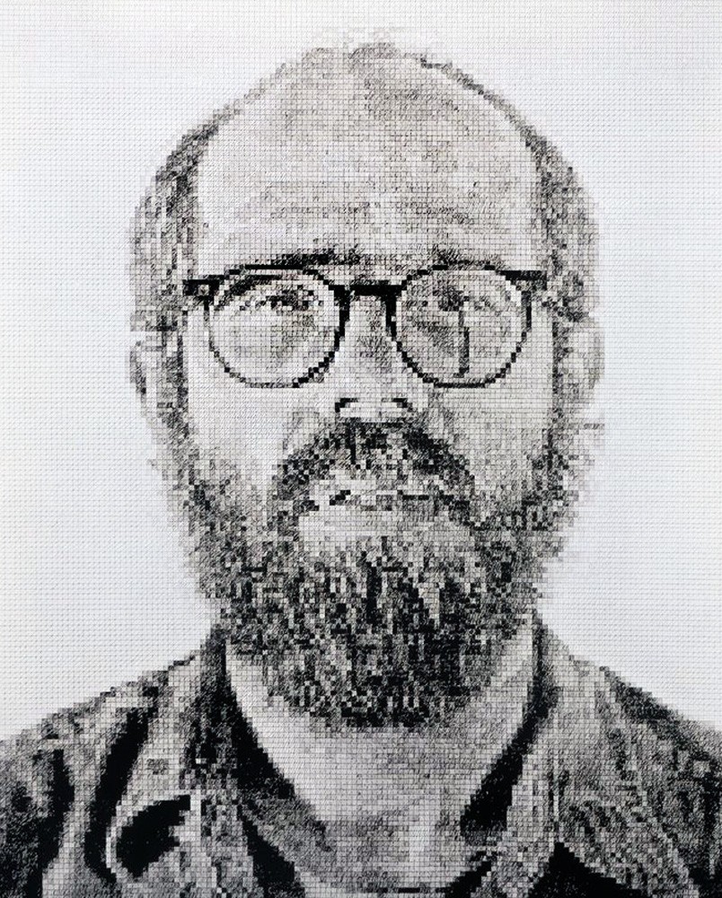 Self Portrait/White Ink