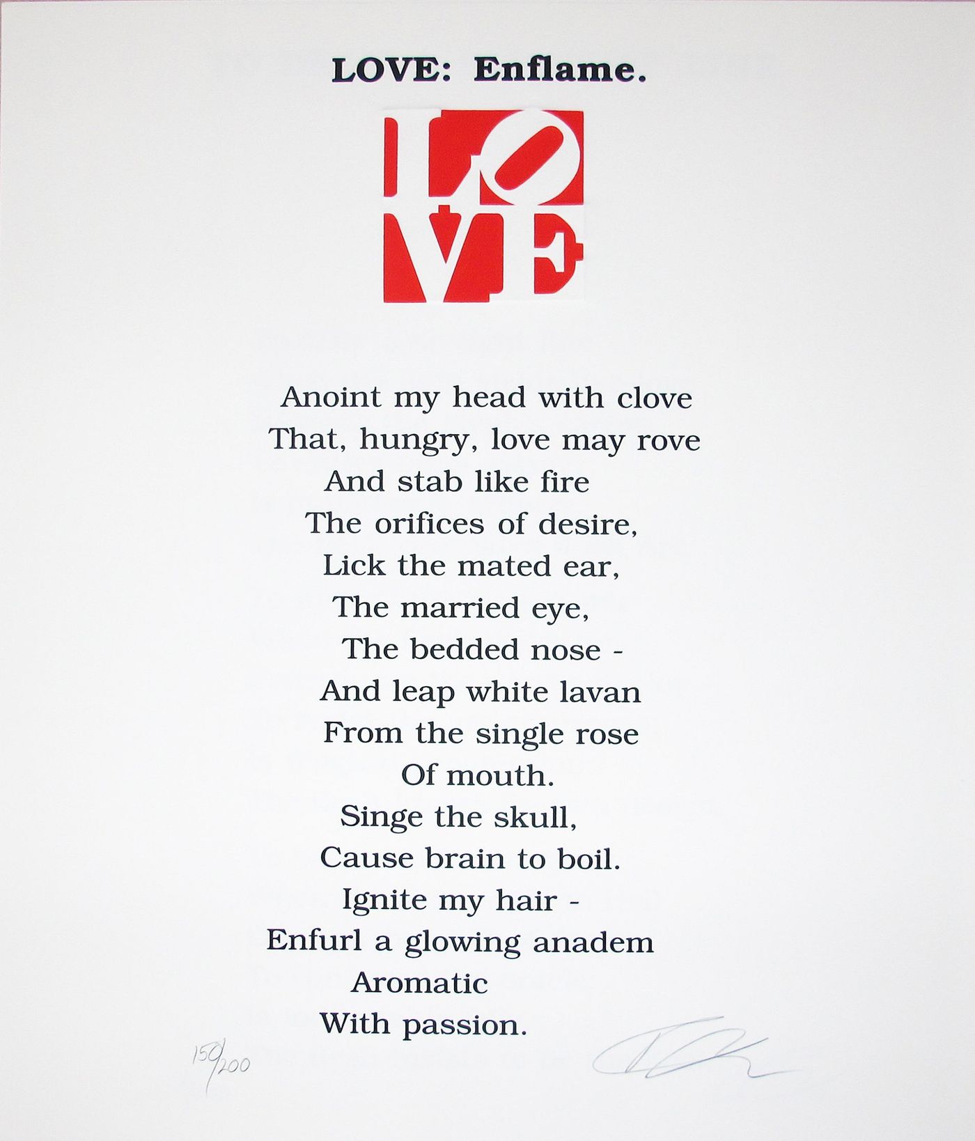 The Book of Love Poem (Love: Enflame)