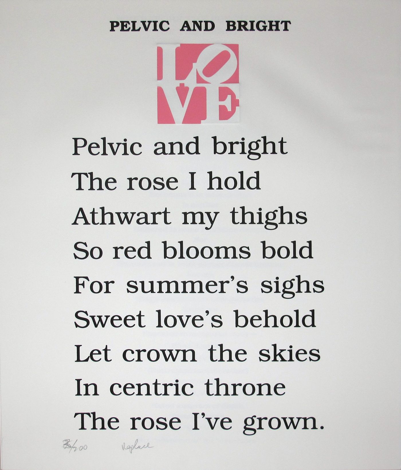 The Book of Love Poem (Pelvic and Bright)