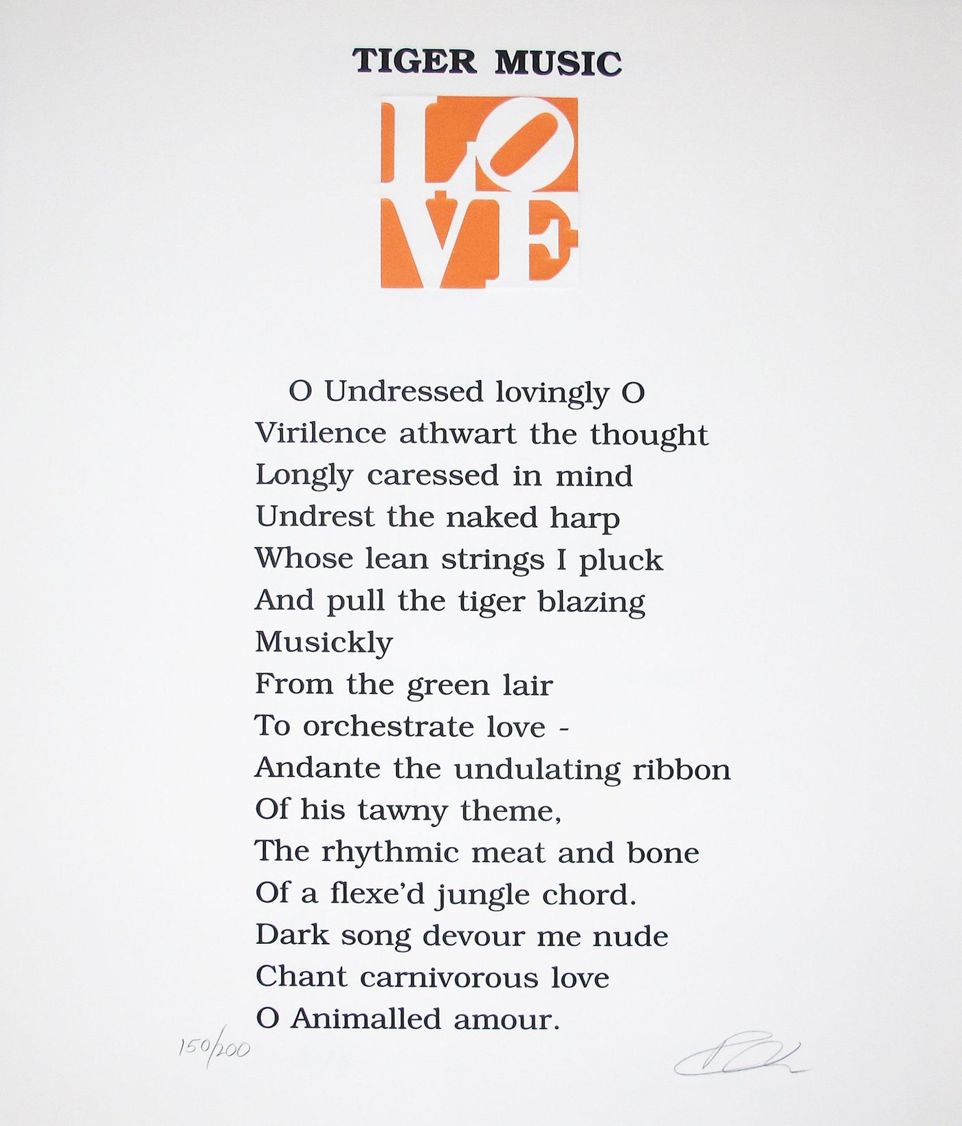 The Book of Love Poem (Tiger Music)