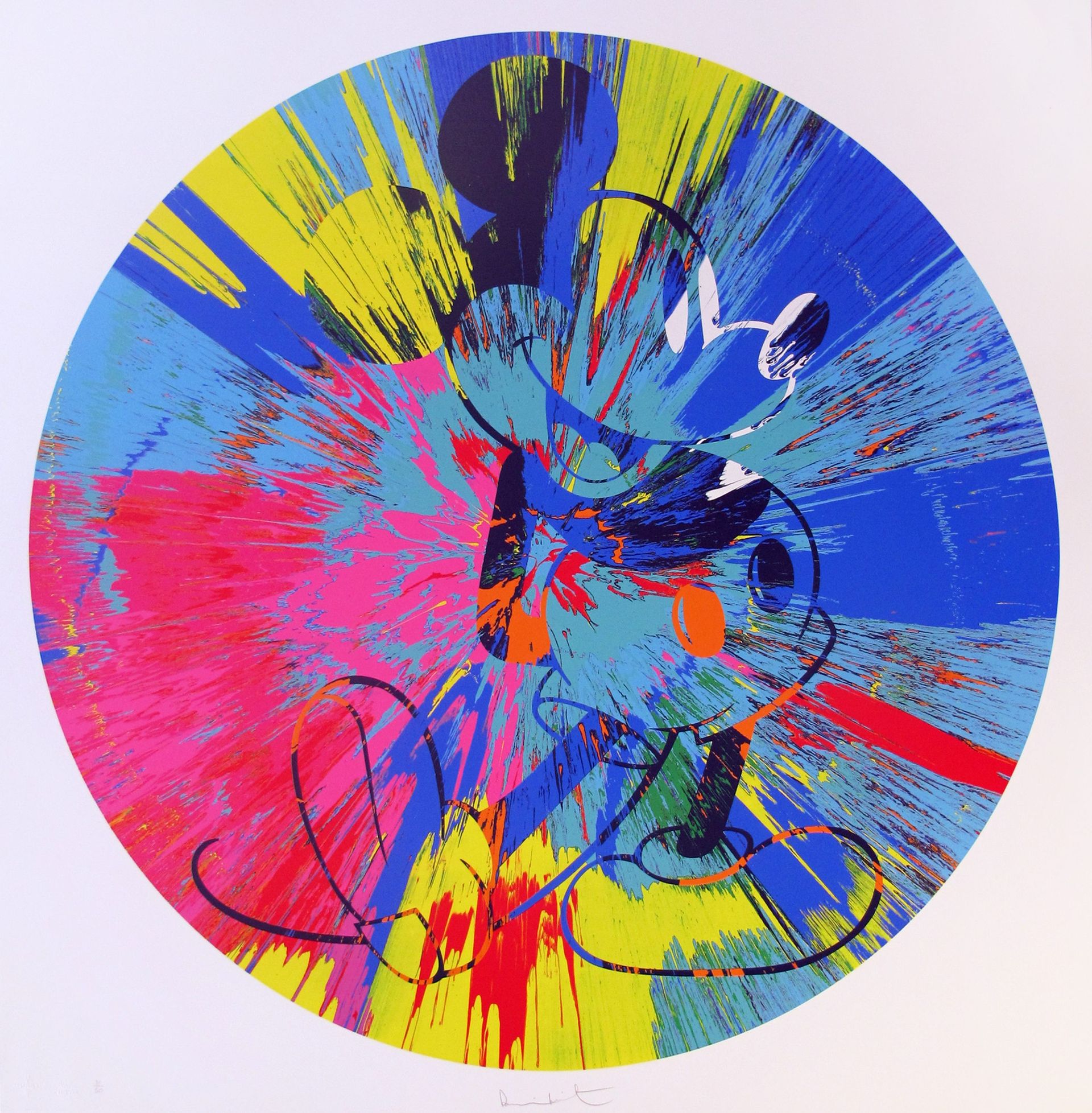 Damien Hirst, Beautiful Mickey (Spin) (2012)