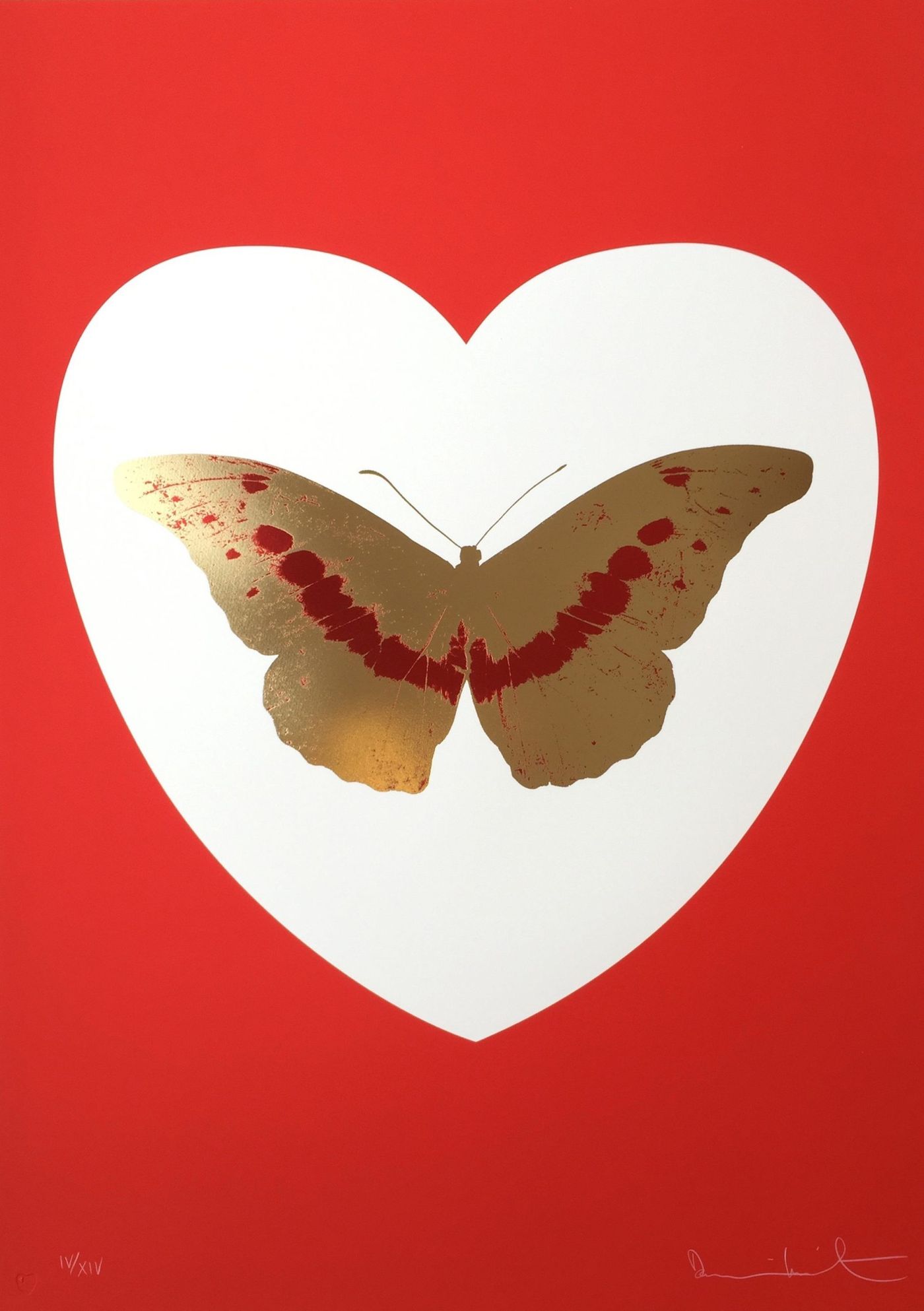 I Love You - White/Red/Cool Gold/Poppy Red