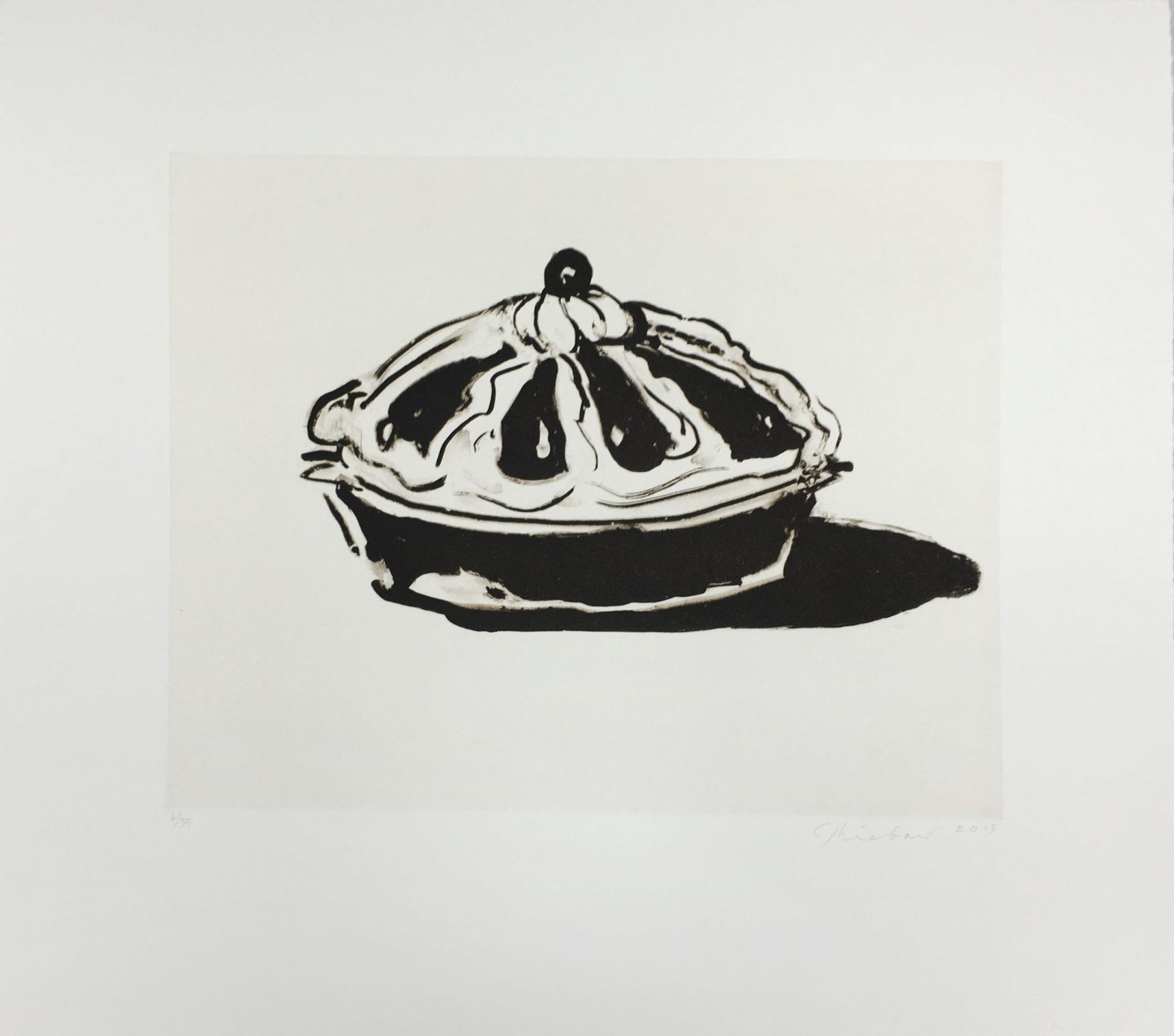 Wayne Thiebaud, Crown Tart (2015)