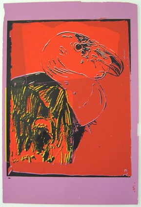 Andy Warhol, Vanishing Animals — California Condor (1986)