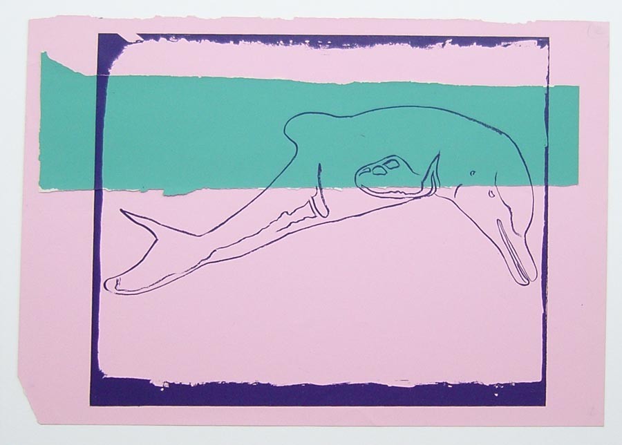 Andy Warhol, Vanishing Animals — La Plata River Dolphin (1986)