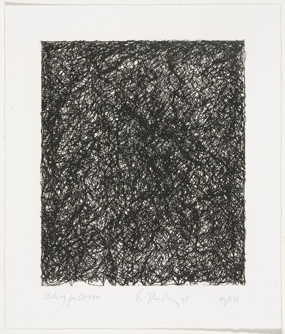 Brice Marden, Etching for Obama (2008)