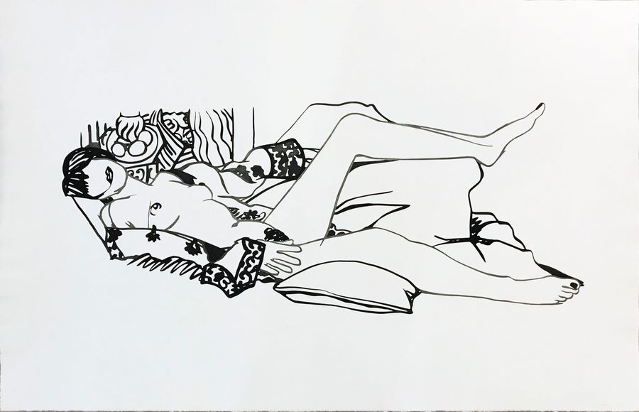 Monica Nude with Purple Robe