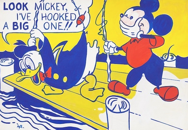 One fact about Roy Lichtentein: he used cartoon characters early in his career.