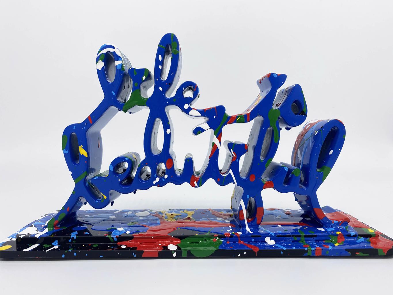 Life Is Beautiful (Dipped Dark Blue Splash)