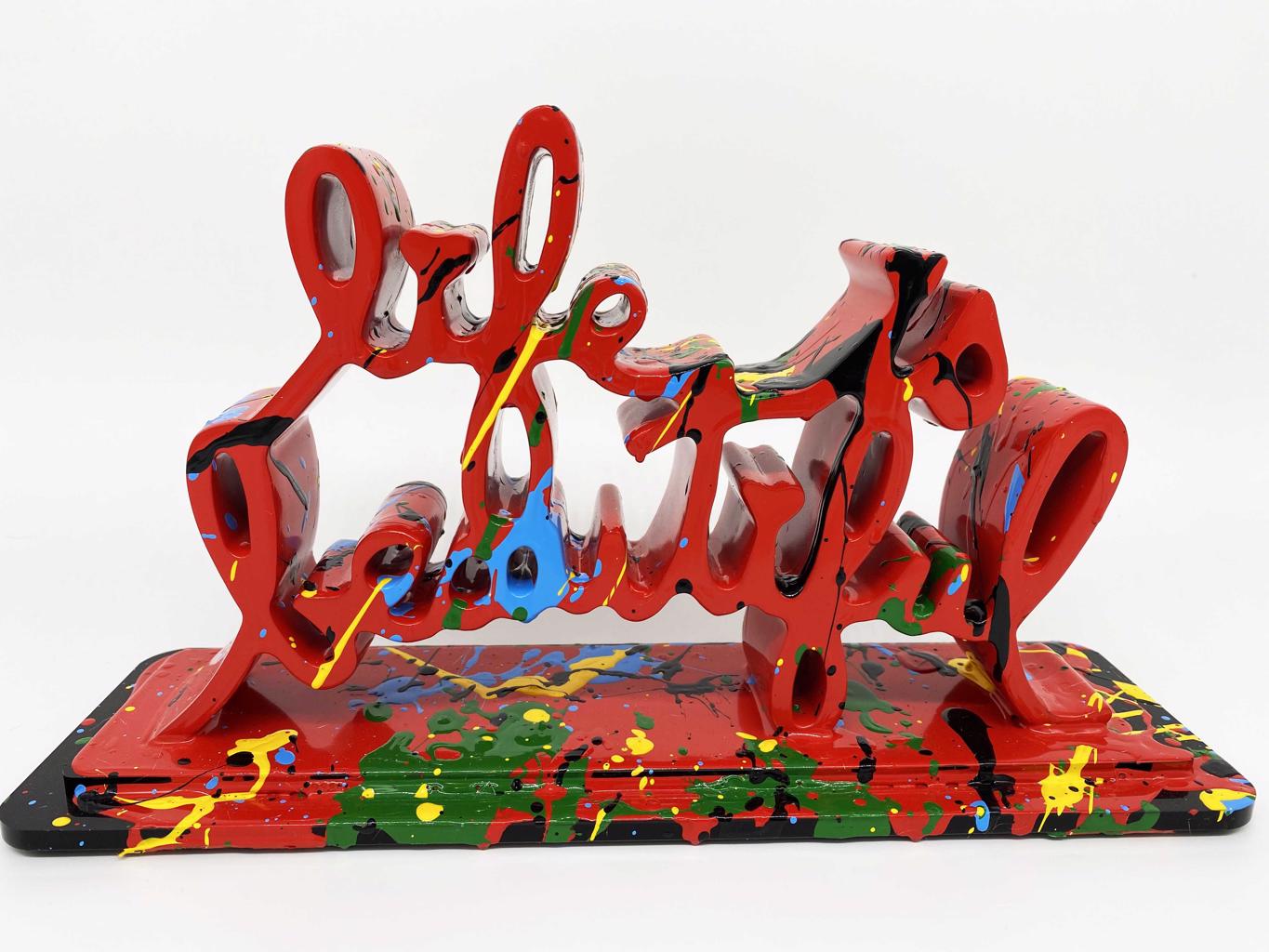 Life Is Beautiful (Dipped Red Splash)