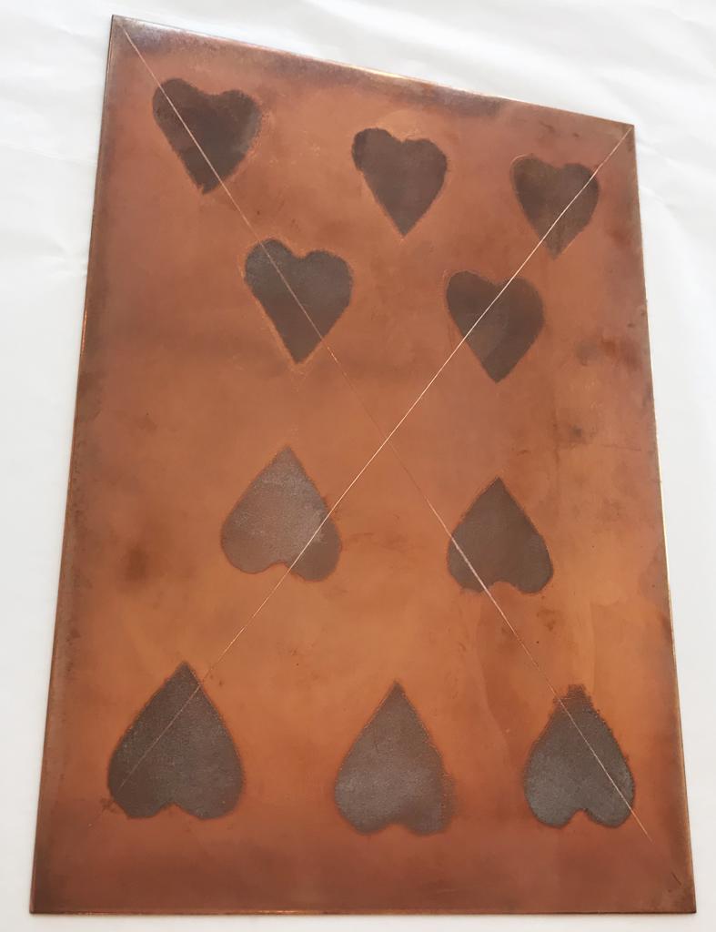 Playing Cards (Ten of Hearts) Plate