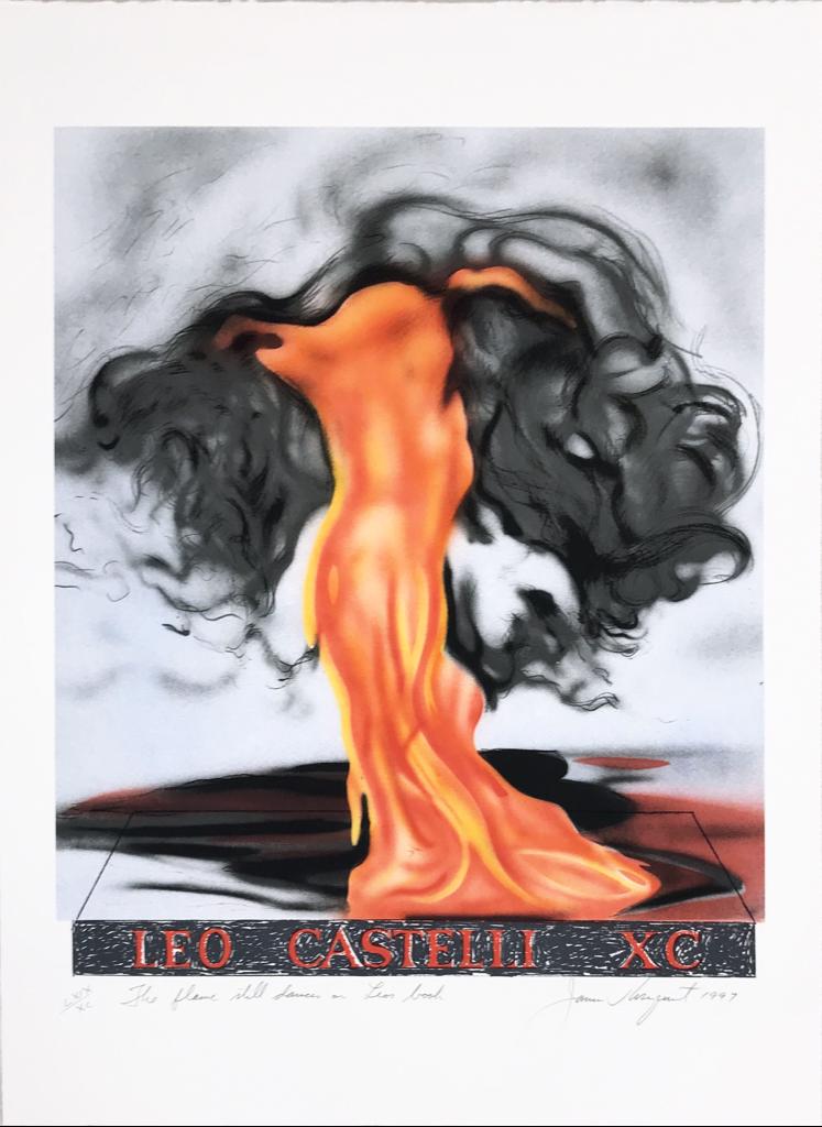 The Flame Still Dances on Leo's Book (not in Glenn) from the portfolio of Leo Castelli's 90th Birthday