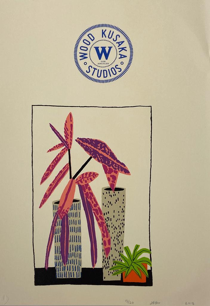 Jonas Wood, Notepad Doodle 3 (State II) (2018)