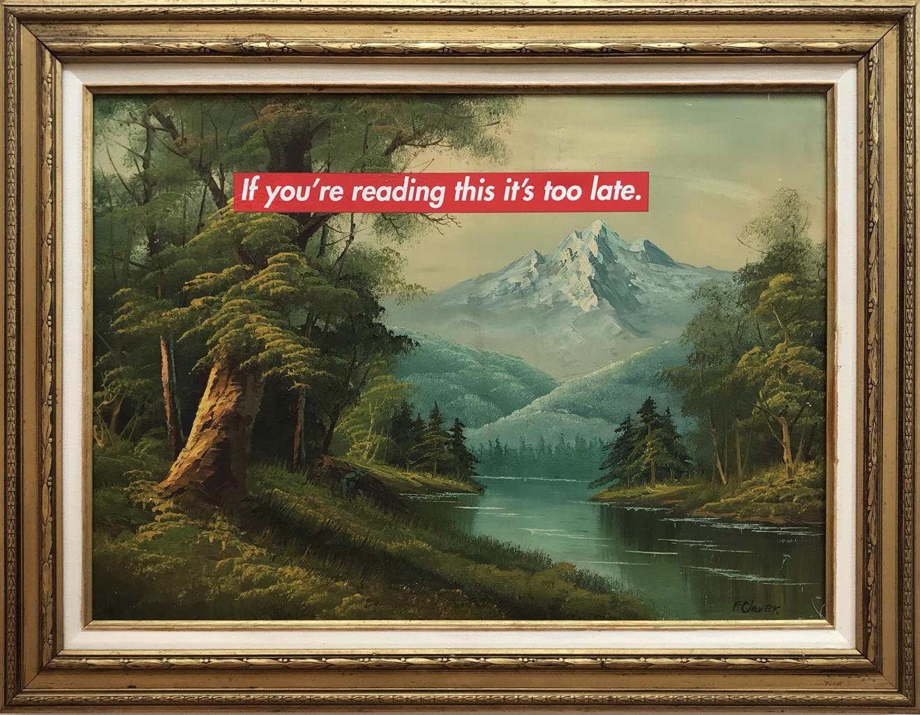 If you're reading this it's too late.