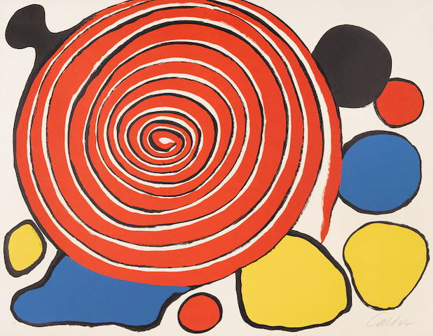 Untitled (Red Spiral), c. 1970