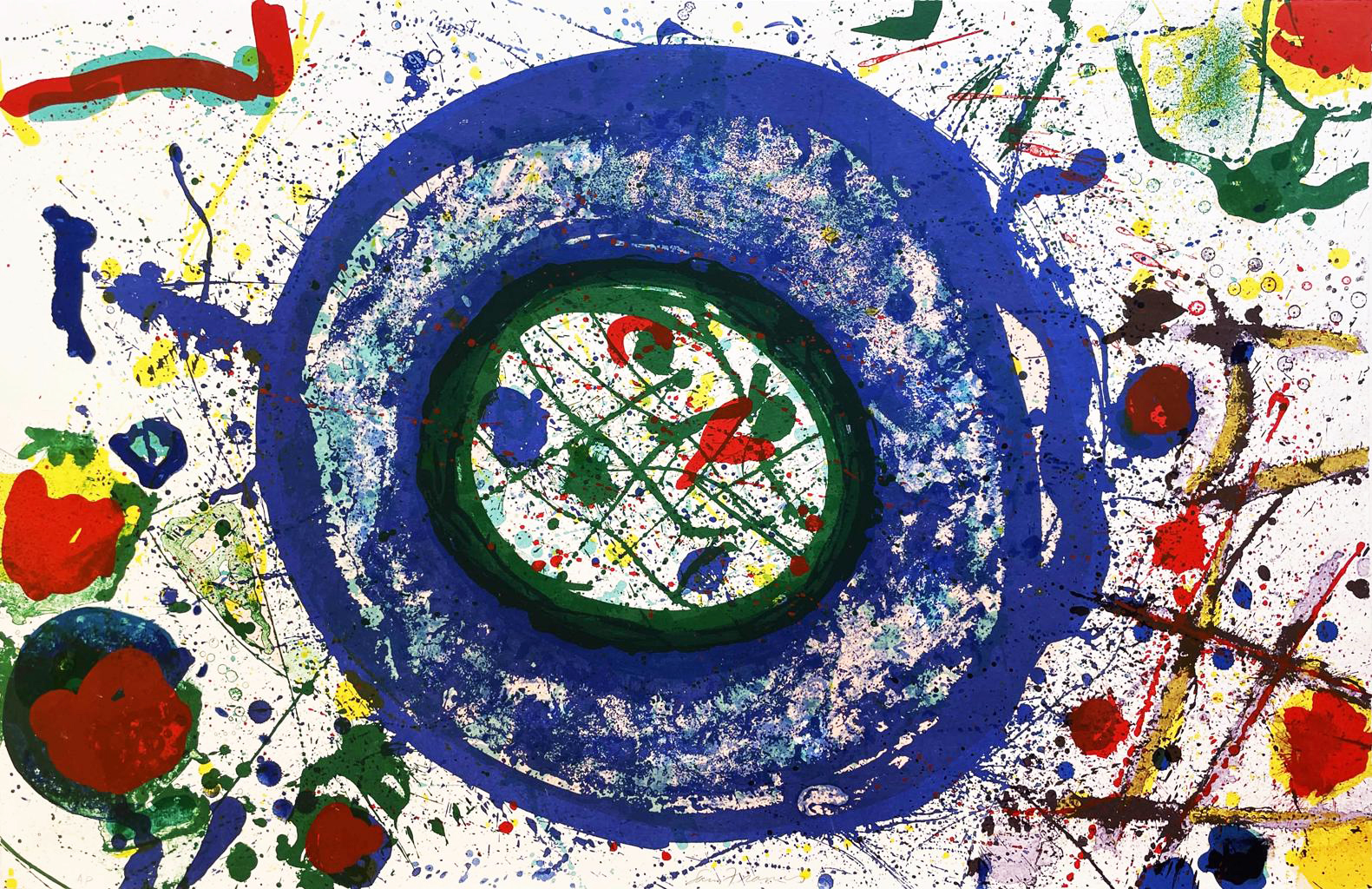 Sam Francis, Untitled - Memoire de la Liberté Portfolio (SF-346) (1991)
