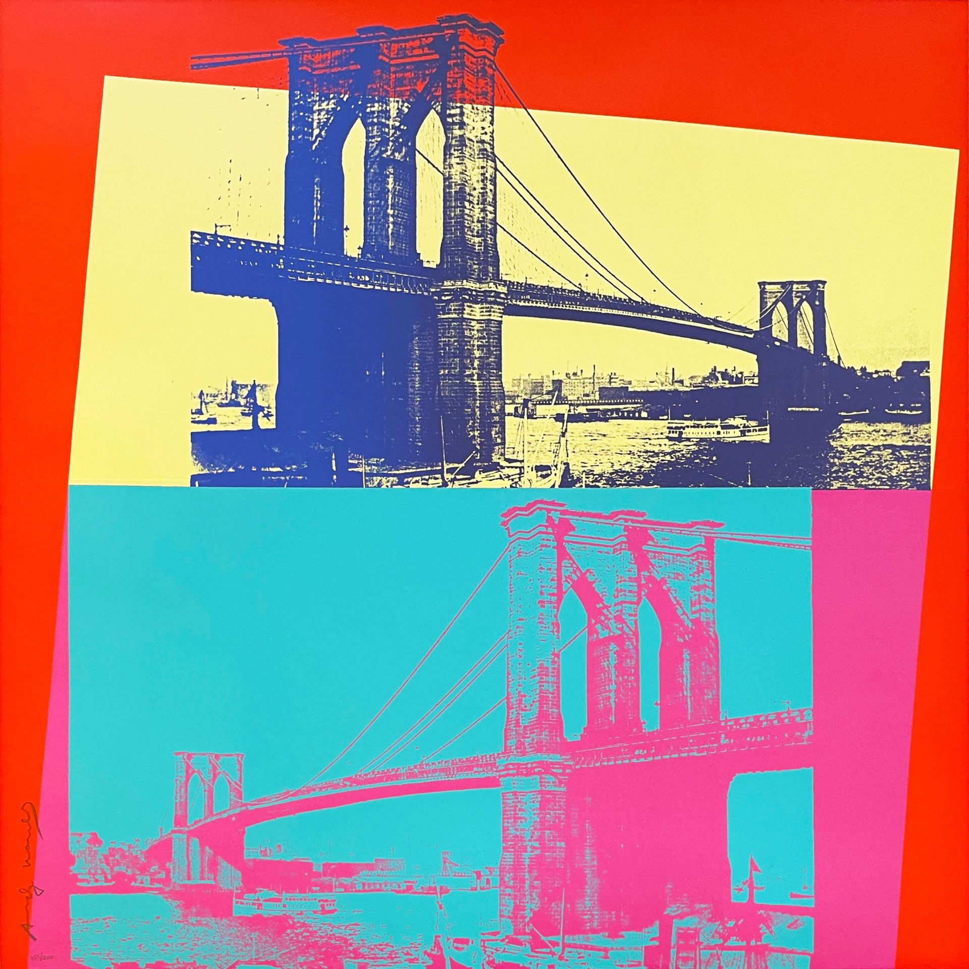 Andy Warhol, Brooklyn Bridge, II.290 (1983)
