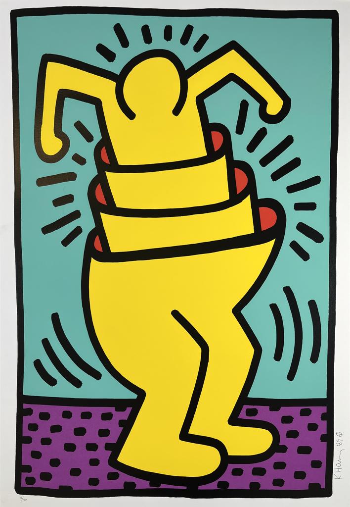 Keith Haring, Untitled (Cup Man) (1989)