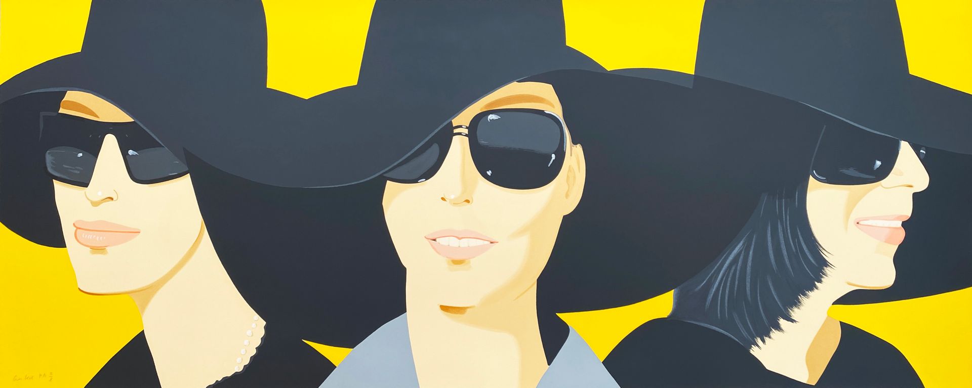 Alex Katz, Black Hats IV (2012)