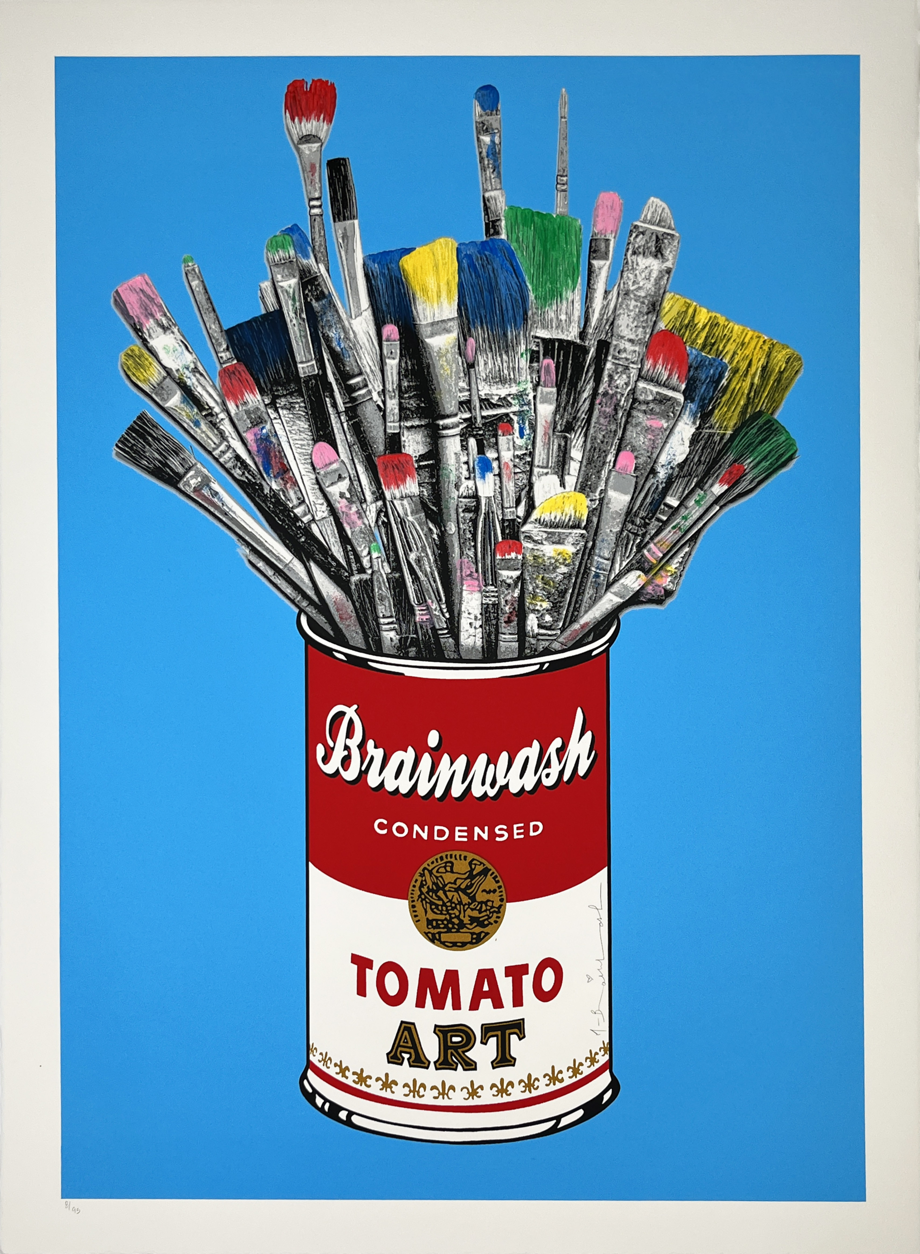 Mr. Brainwash, Tomato Pop - Blue (2023)