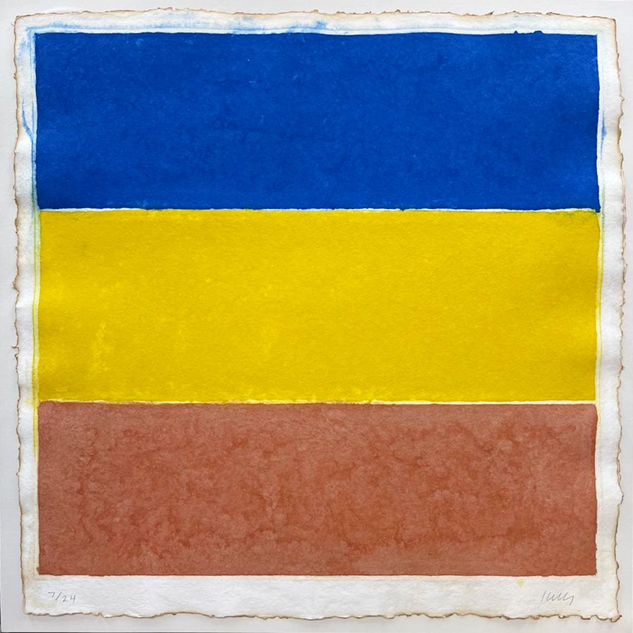 Colored Paper Image XVI (Blue/Yellow/Red)