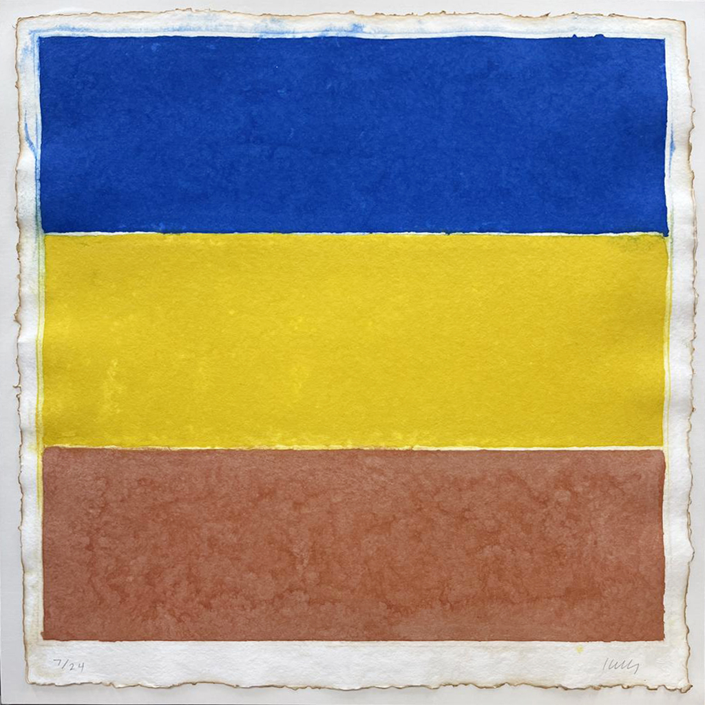 Colored Paper Image XVI (Blue/Yellow/Red)