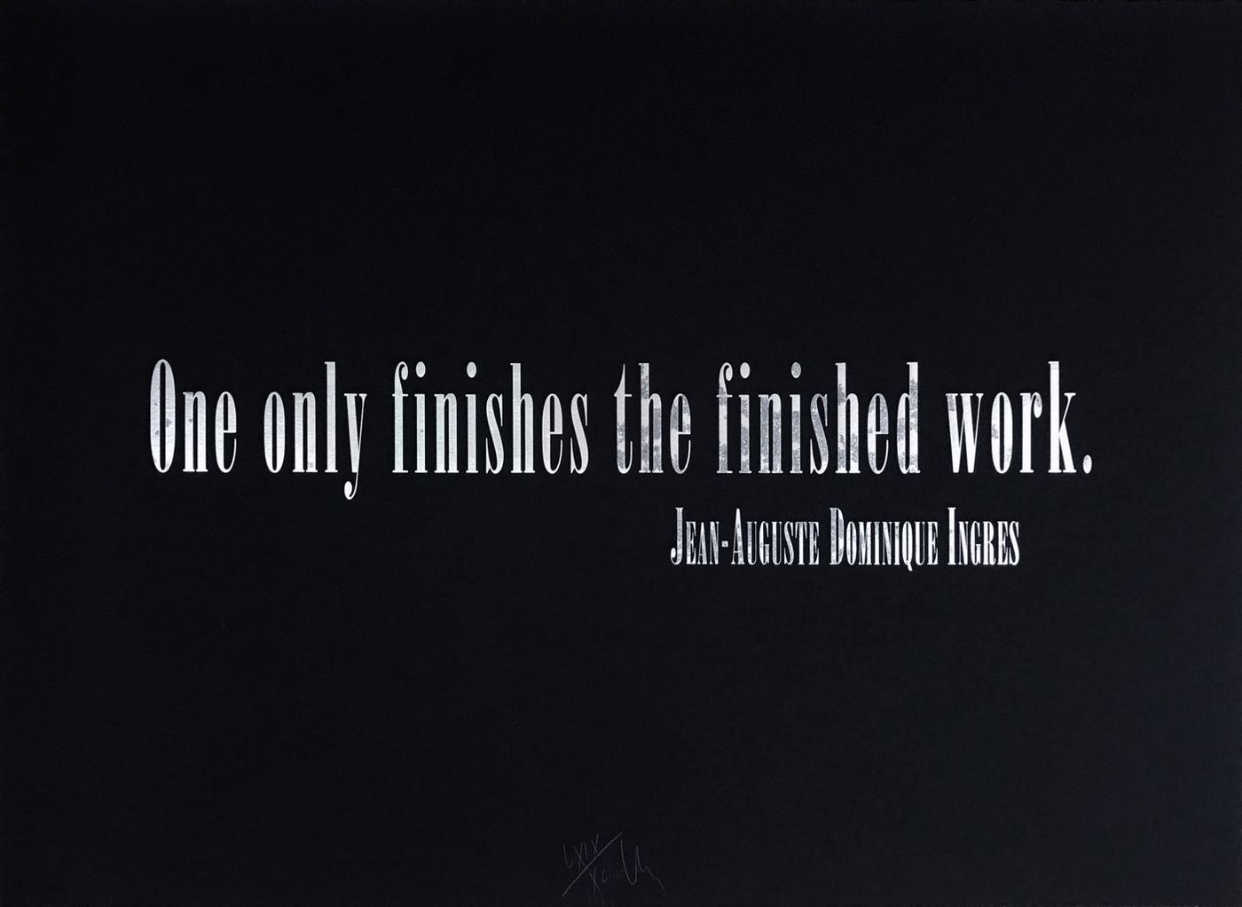Titled Quotation (for L.C.) from the portfolio of Leo Castelli's 90th Birthday