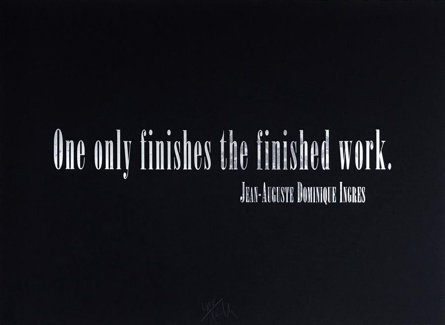 Titled Quotation (for L.C.) from the portfolio of Leo Castelli's 90th Birthday