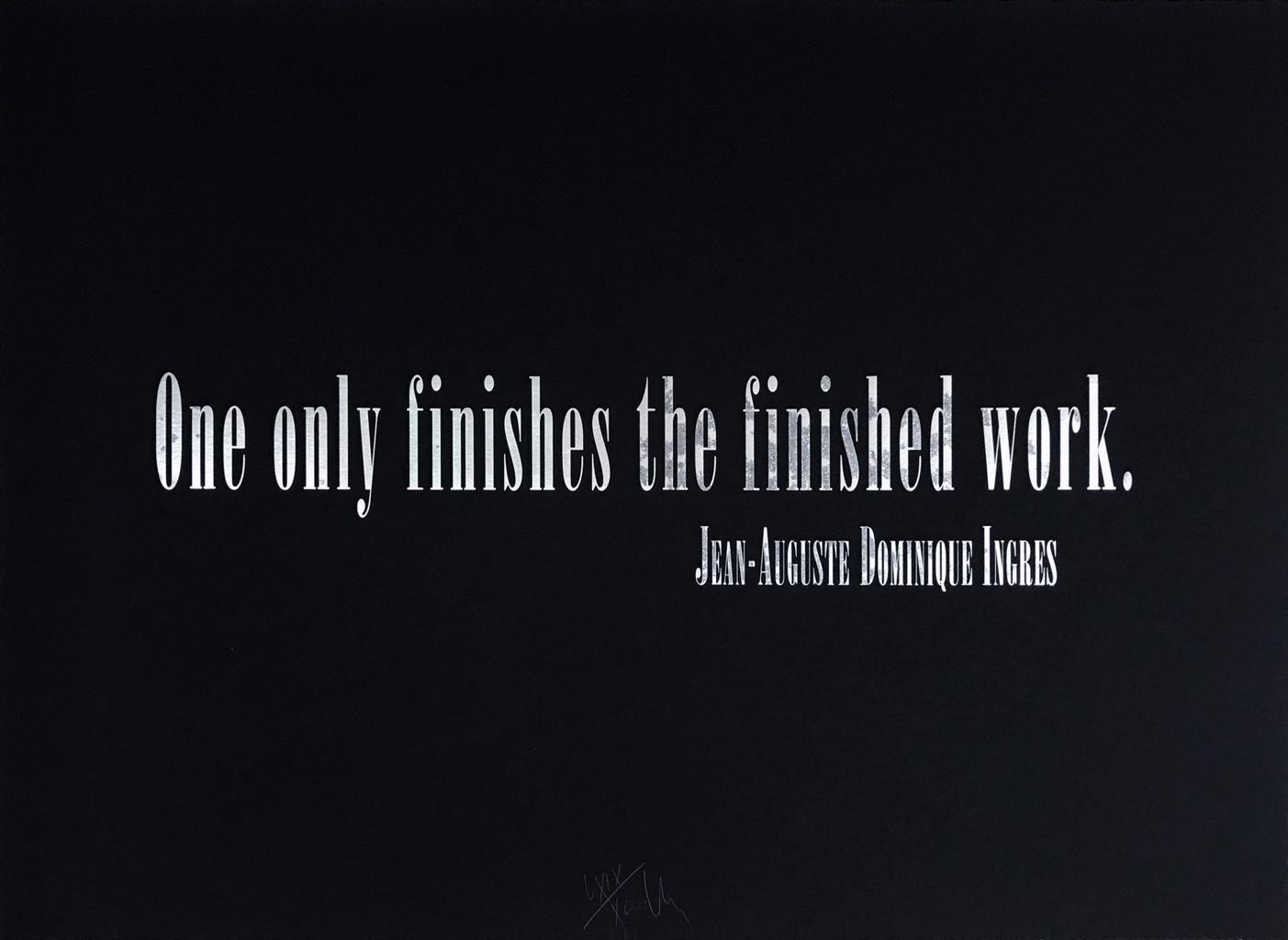 Joseph Kosuth, Titled Quotation (for L.C.) from the portfolio of Leo Castelli's 90th Birthday (1997)