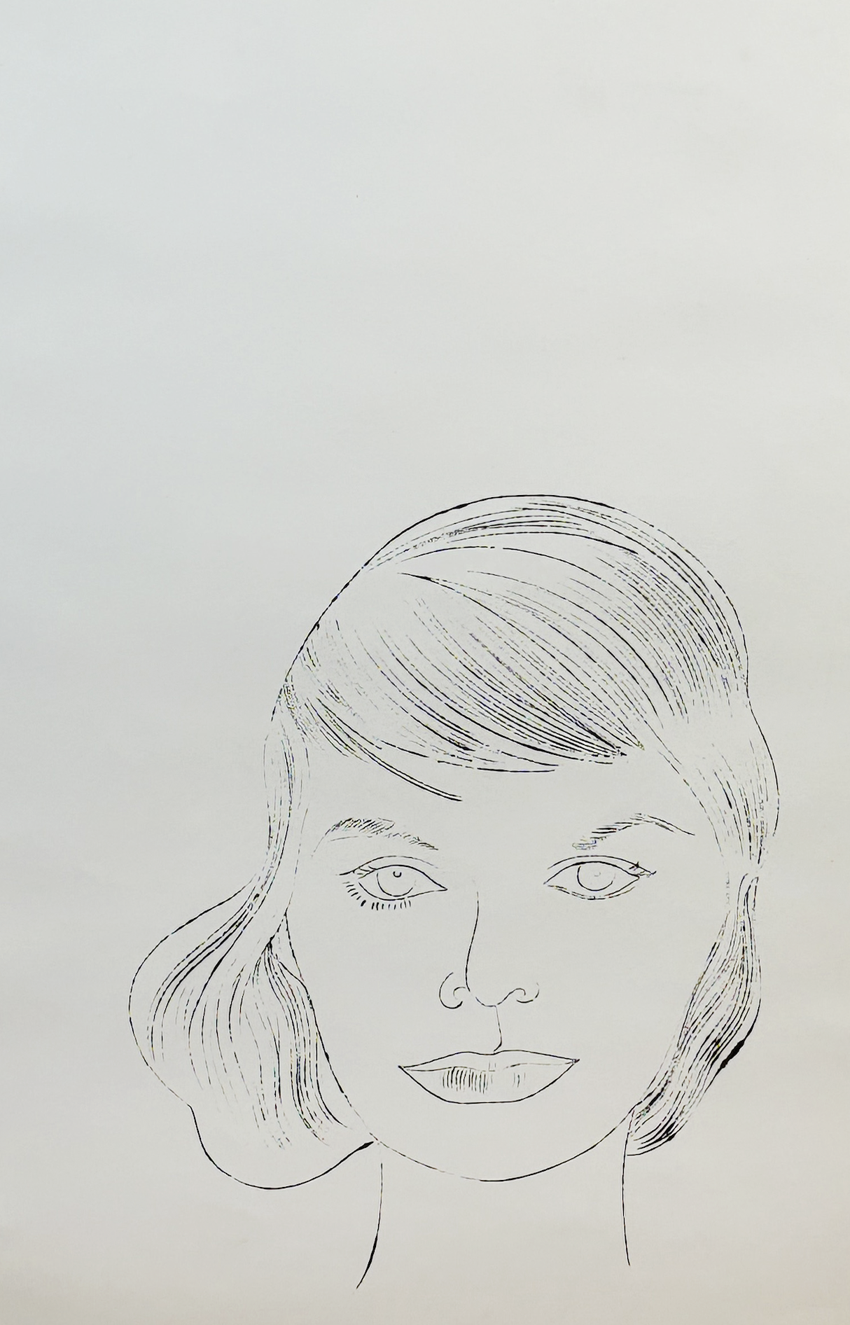 Andy Warhol, Female Head, c. 1957