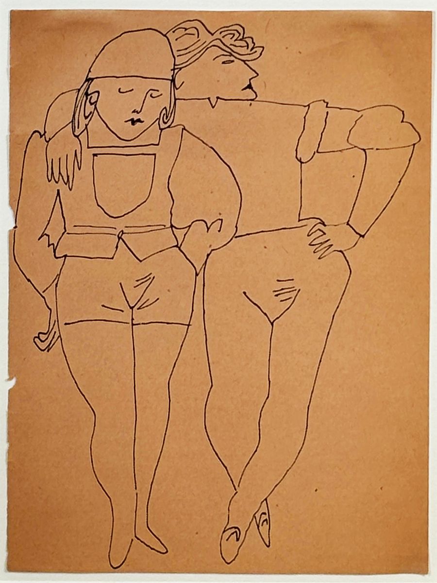 Two Standing Figures, c. 1955
