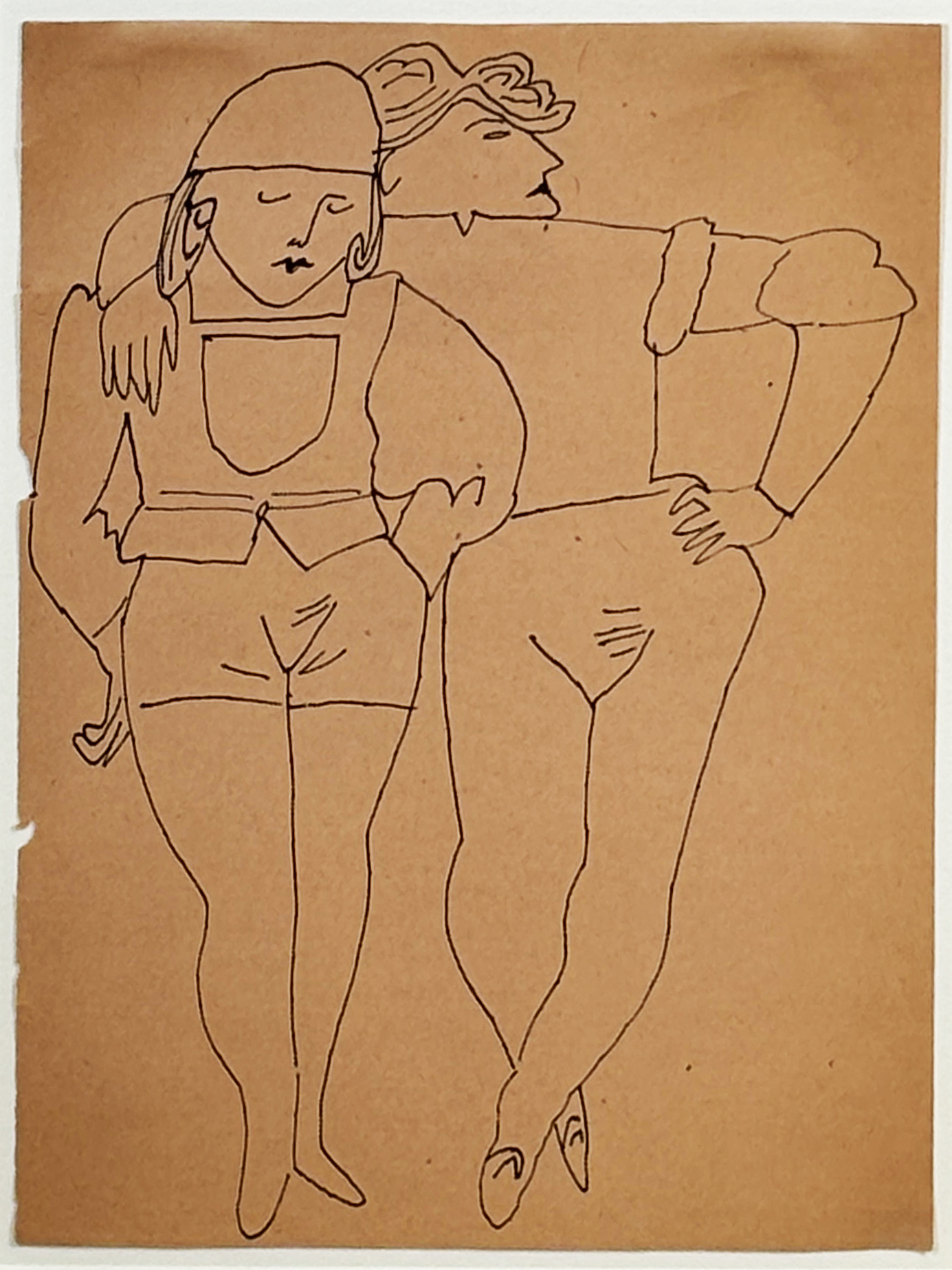 Two Standing Figures, c. 1955