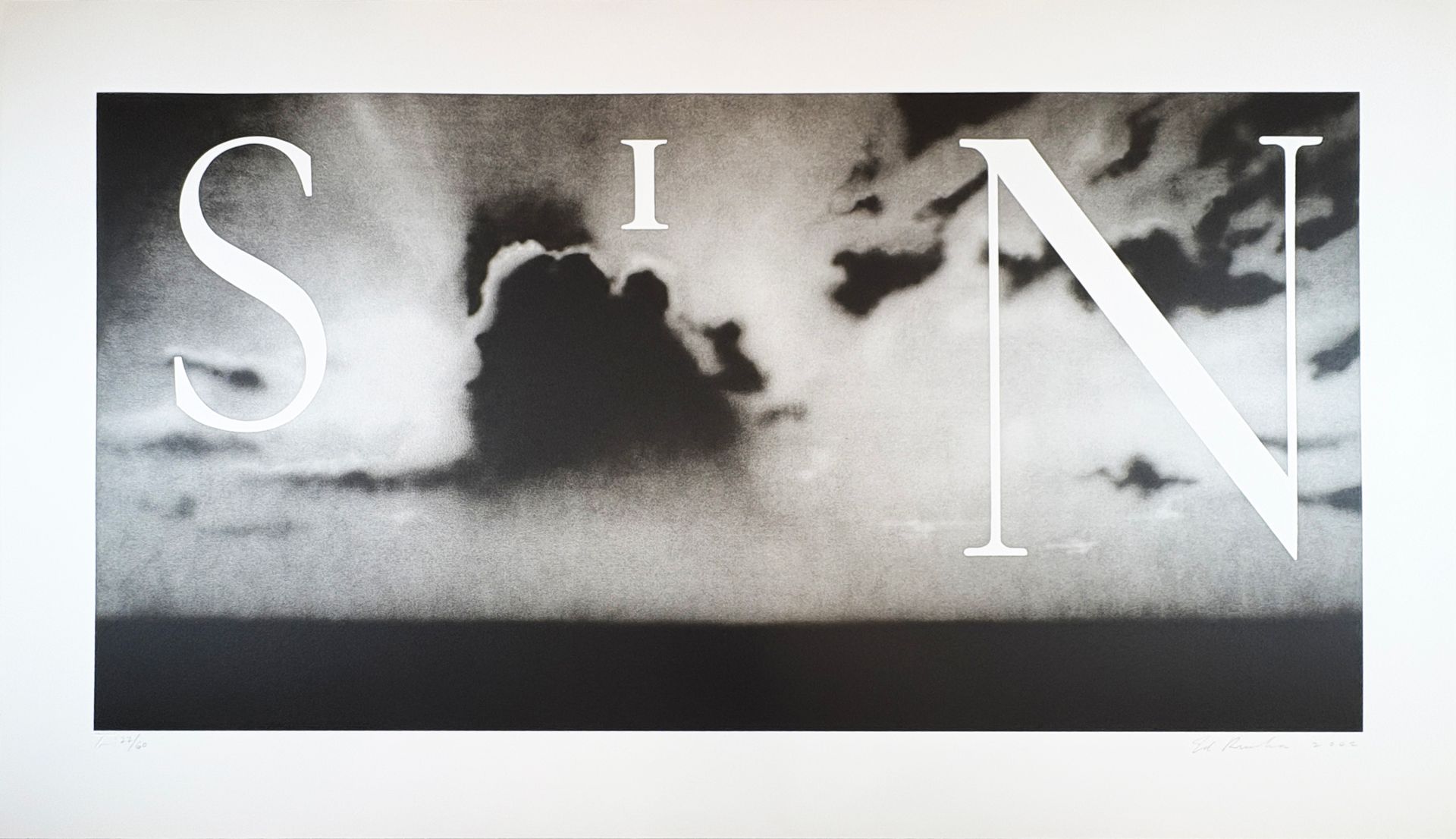 Ed Ruscha, Sin - Without (2002)